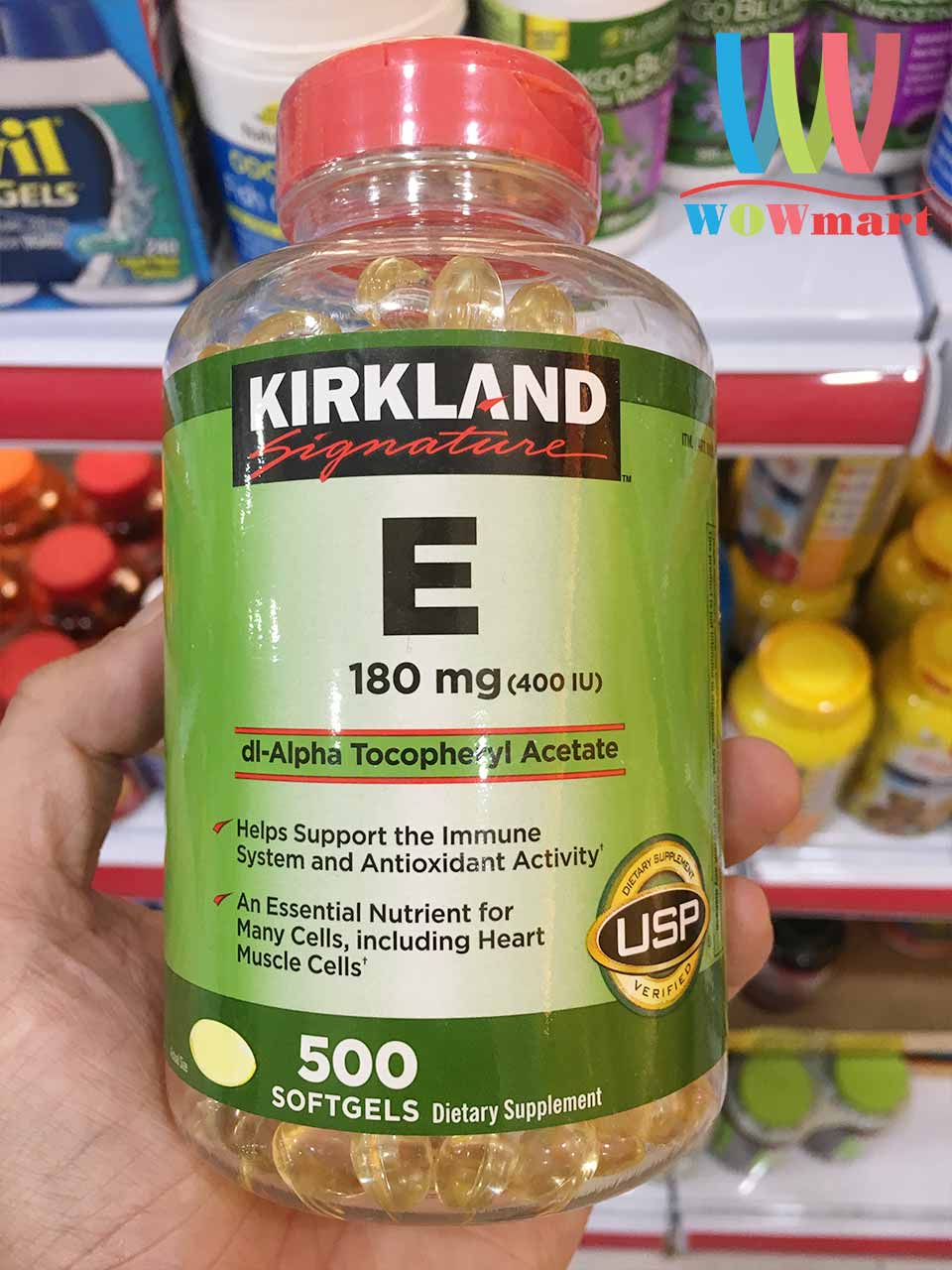 VITAMIN E 400IU KIRKLAND ÚC 500 VIÊN