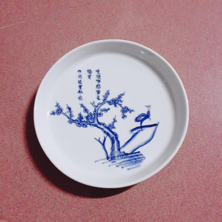 ĐĨA CẢNH SỨ MEN LAM CỔ BÁT TRÀNG