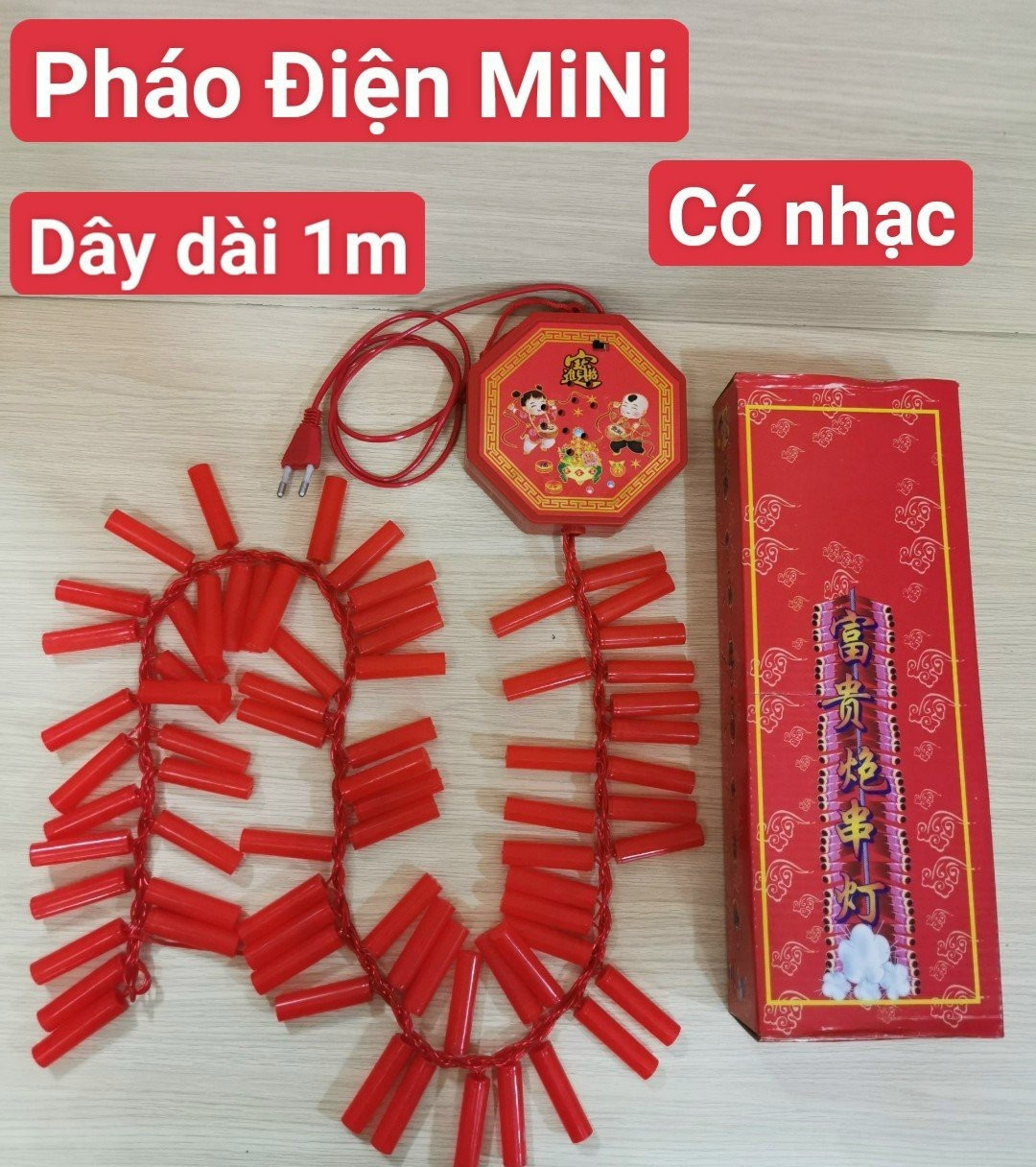 Đèn led pháo dây điện tử nhạc hoa