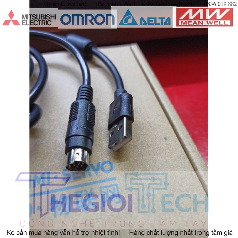 Cáp nạp chương trình PLC Delta USBACAB230