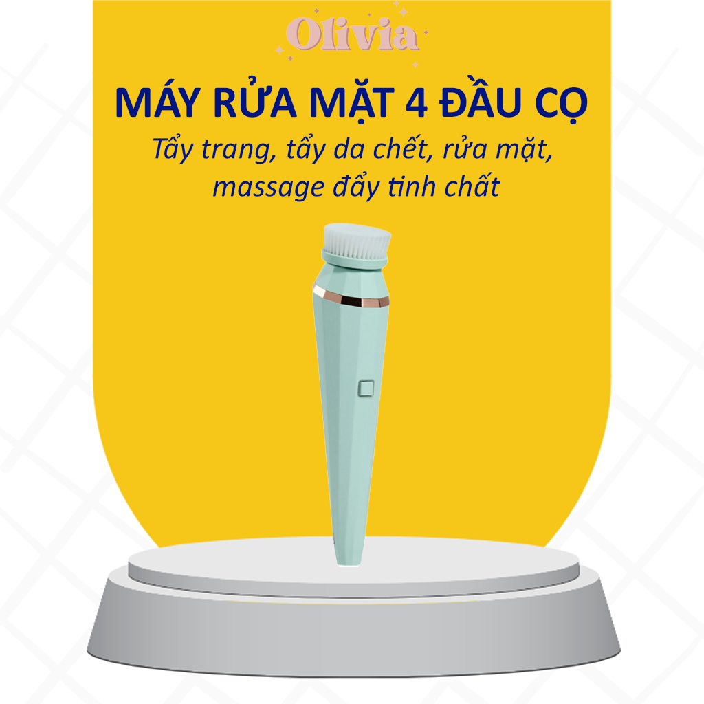 Máy rửa mặt 4 đầu cọ đa chức năng thiết kế mới năm 2022 cssd14bs