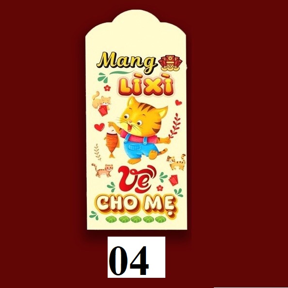 Sét 10 bao lì xì Tết-được chọn mẫu