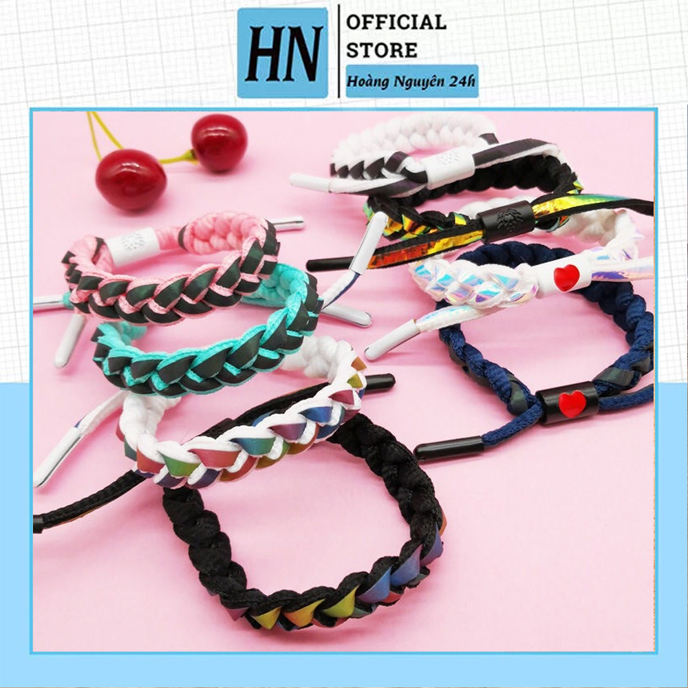 Vòng Tay Phản Quang LIONKING 140 Đan Len Chéo Nhiều Màu Siêu Hot