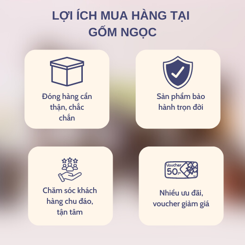 Ấm tích ấm trà gốm sứ bát tràng hãm trà pha chè Gốm Ngọc