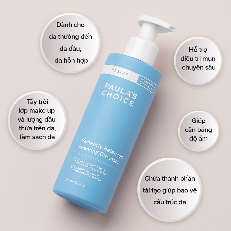 [HCM]PAULA’S CHOICE Resist Perfectly Balanced Foaming Cleanser