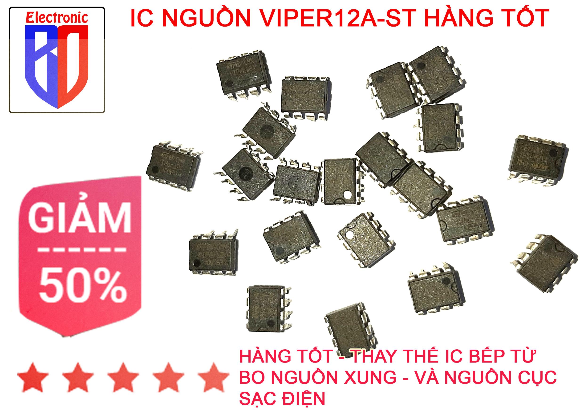 VIPER 22A ST IC NGUỒN - DIP 8  MỚI COMBO 2 CHIẾC ĐIỀU KHIỂN NGUỒN XUNG BẾP TỪ