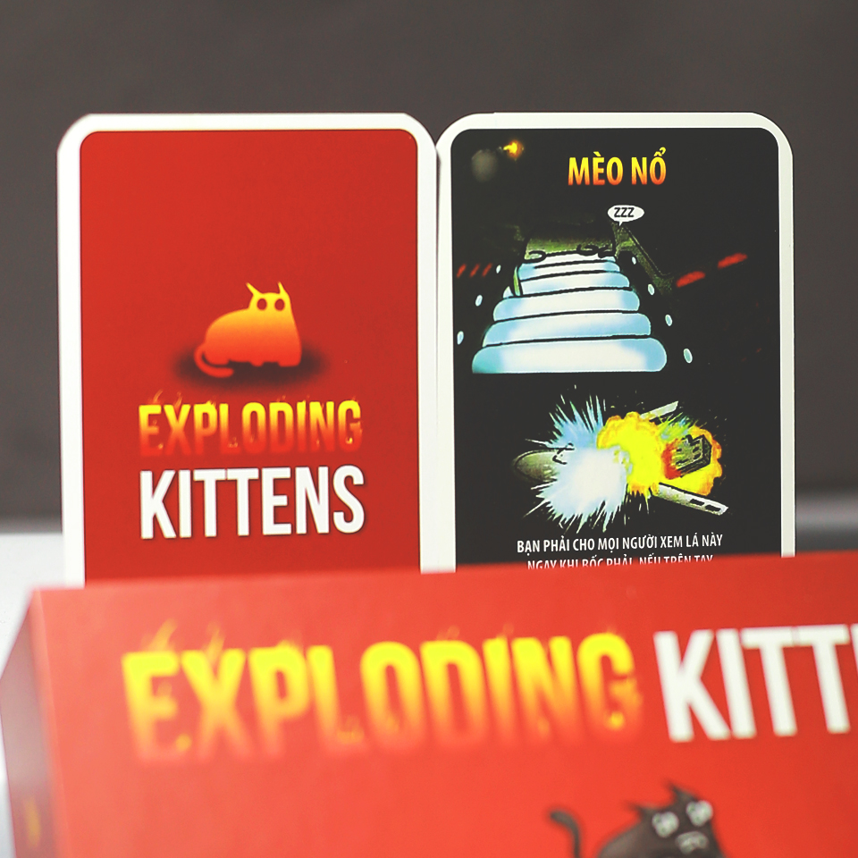 [Nhập RS0822 giảm 30k cho đơn 99k][Việt hóa] Mèo Nổ hộp cứng TOP BOARDGAME - Exploding Kittens BoardGame