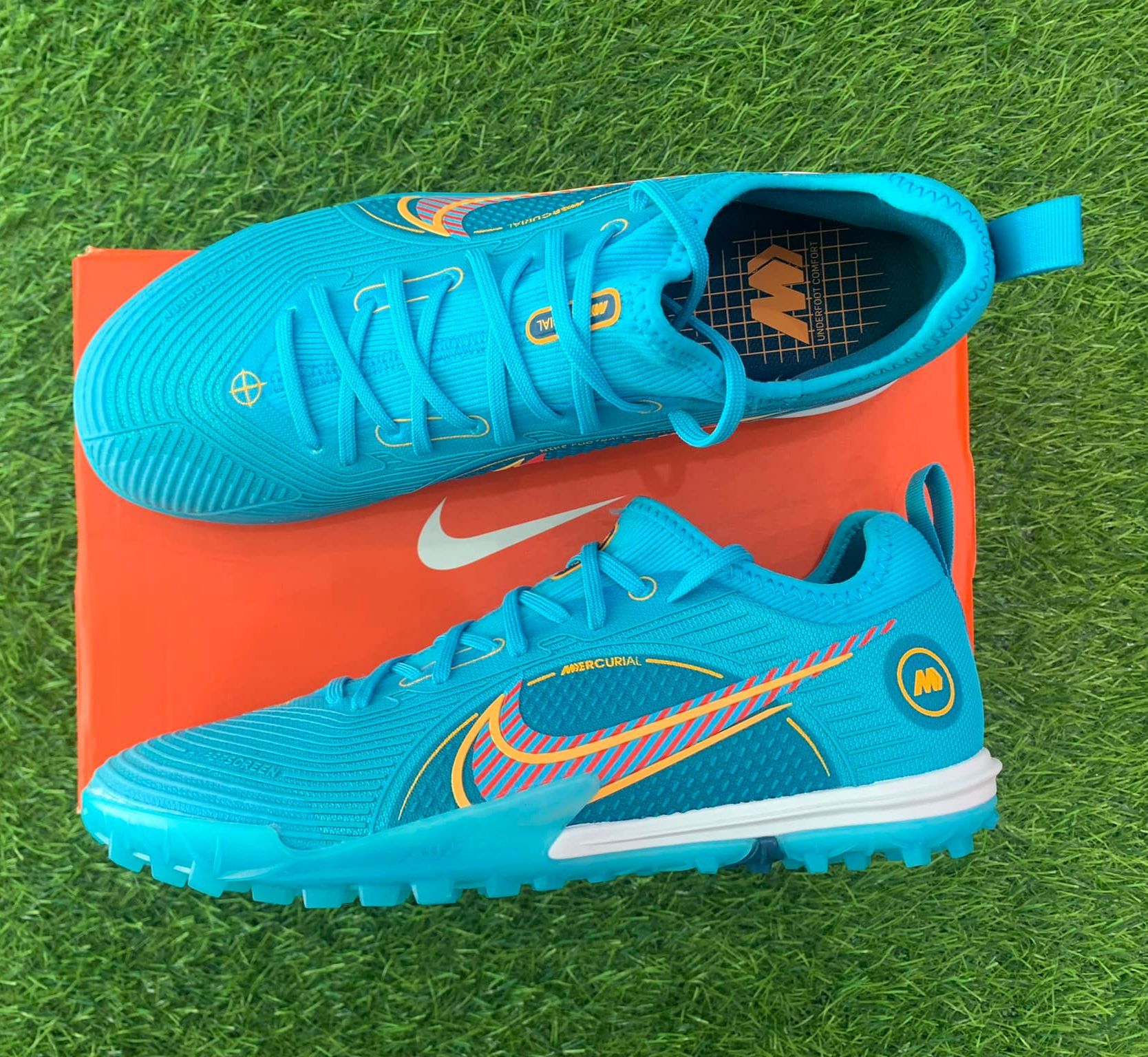 [ Tặng túi rút + tất + hộp ] Giày Đá Bóng Mercurial Vapor 14 Pro TF