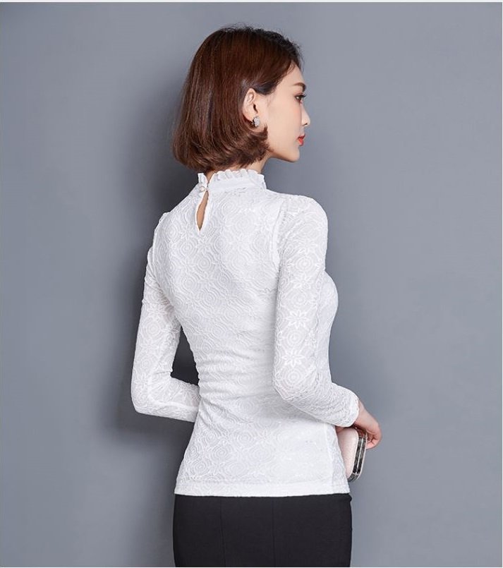 Áo kiểu ren sang trọng ALe34