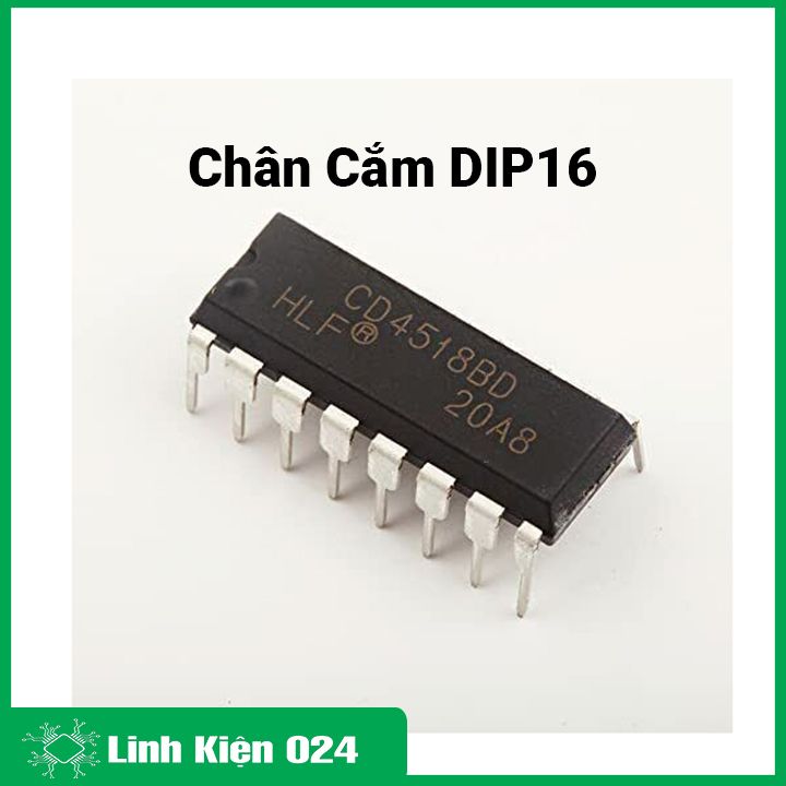 Ic cd4518be sop16/dip16 đếm lên bcd kép