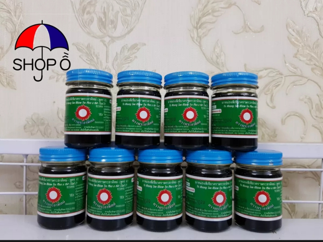 Lốc 12 chai dầu cù là đen 60gram Thái Lan
