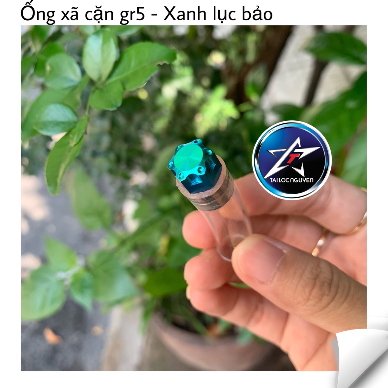 ỐNG XÃ CẶN LỌC GIÓ GR5 TITANIUM