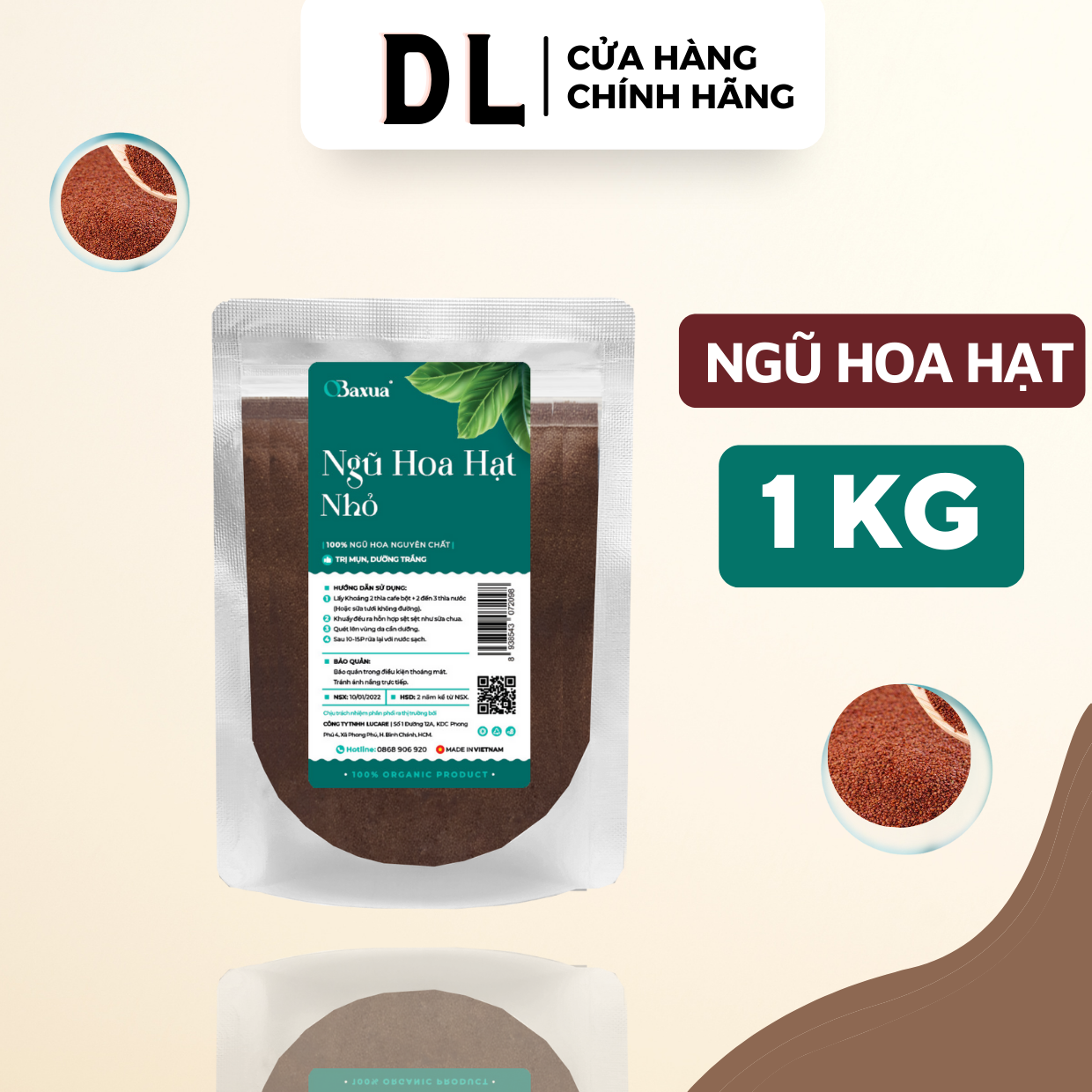 Hạt ngũ hoa Organic ( ngũ hoa hạt hạt đình lịch) - 500Gr, 1KG