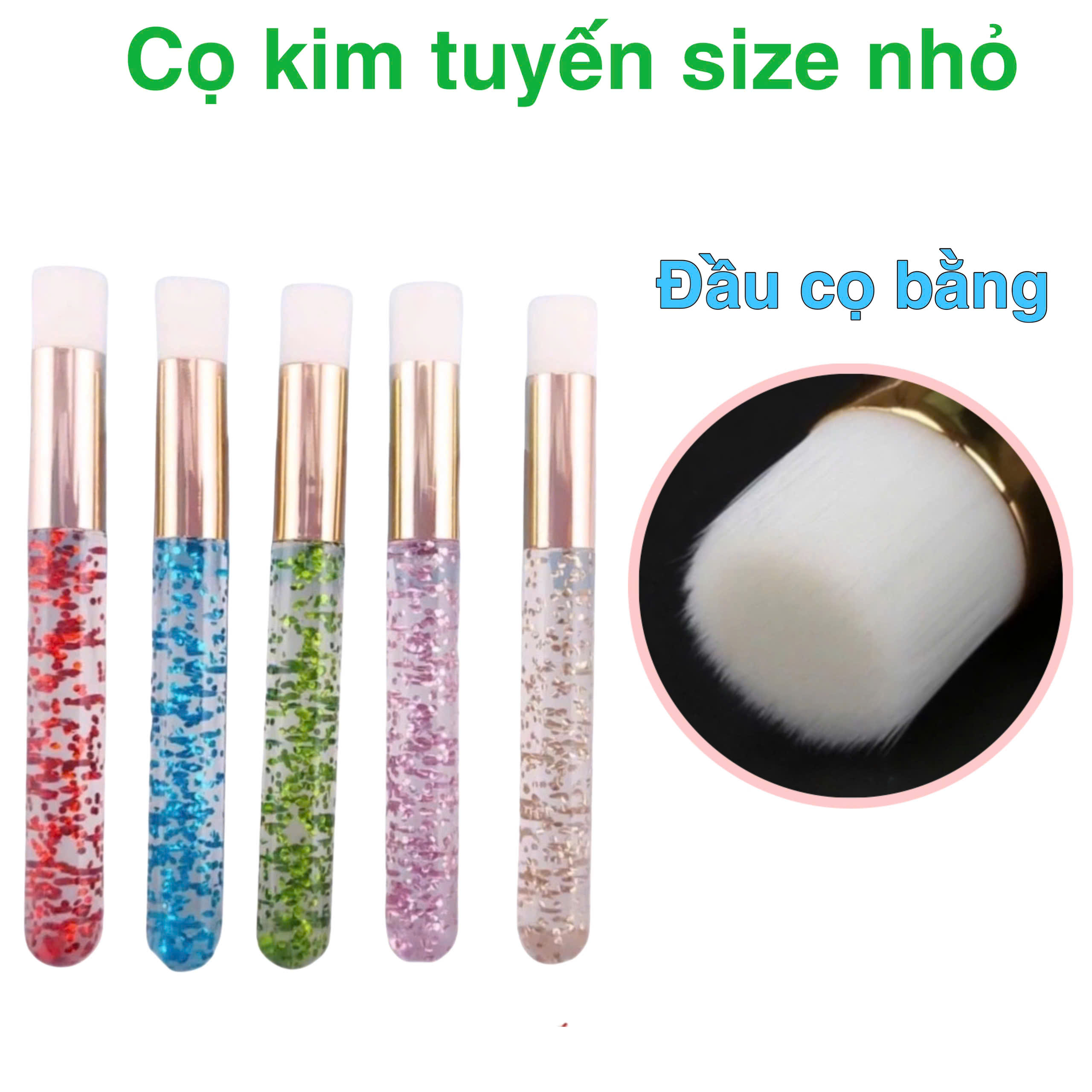 Cọ kim tuyến vệ sinh mi, chải mi (dụng cụ nối mi)
