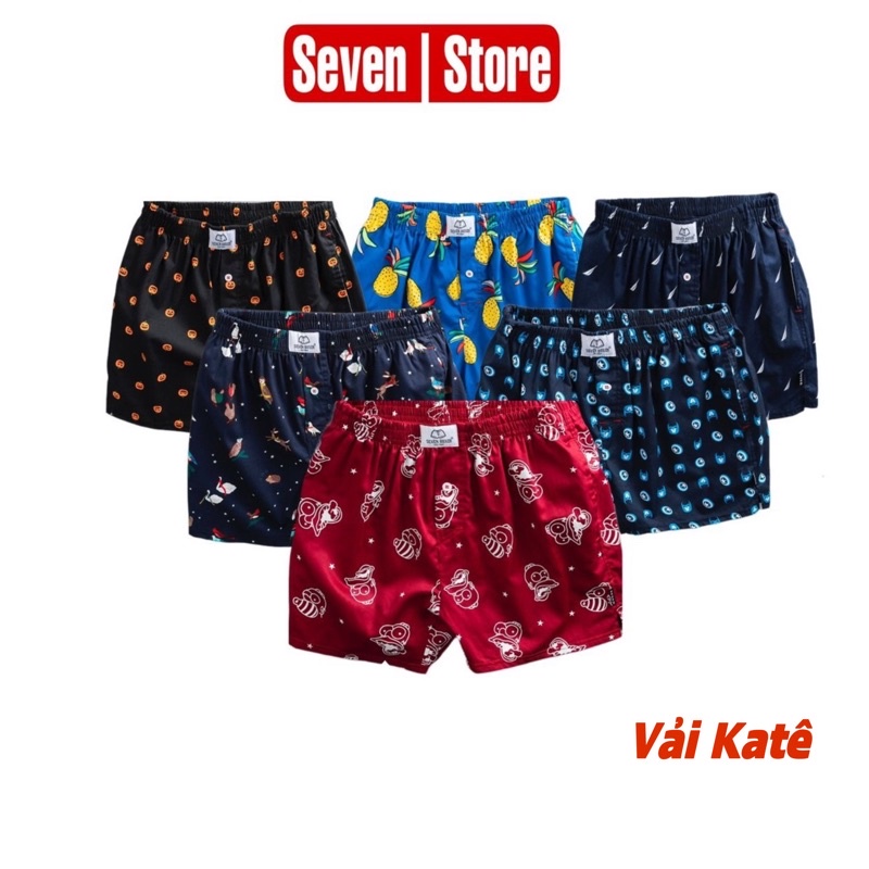 Quần đùi nam SEVEN chất kate cotton (có túi)