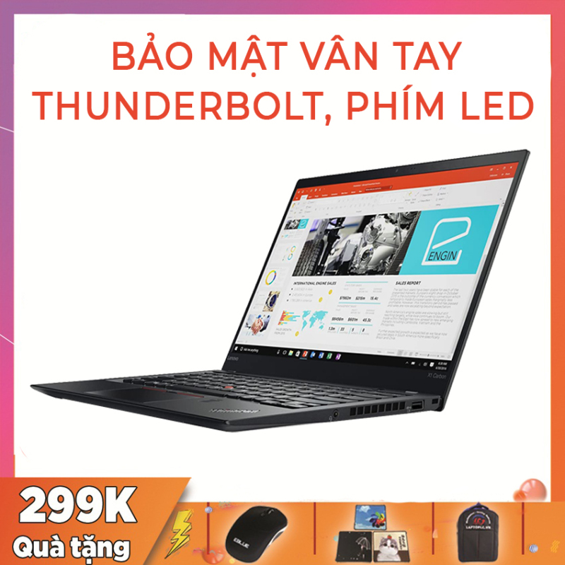 Bảng giá [Trả góp 0%]Lenovo ThinkPad X1 Carbon Gen5 Bảo Mật Vân Tay Phím Led Thunderbolt i5-6300U VGA Intel HD 520 RAM 8G SSD 256G Màn 14 Full HD IPS Phong Vũ