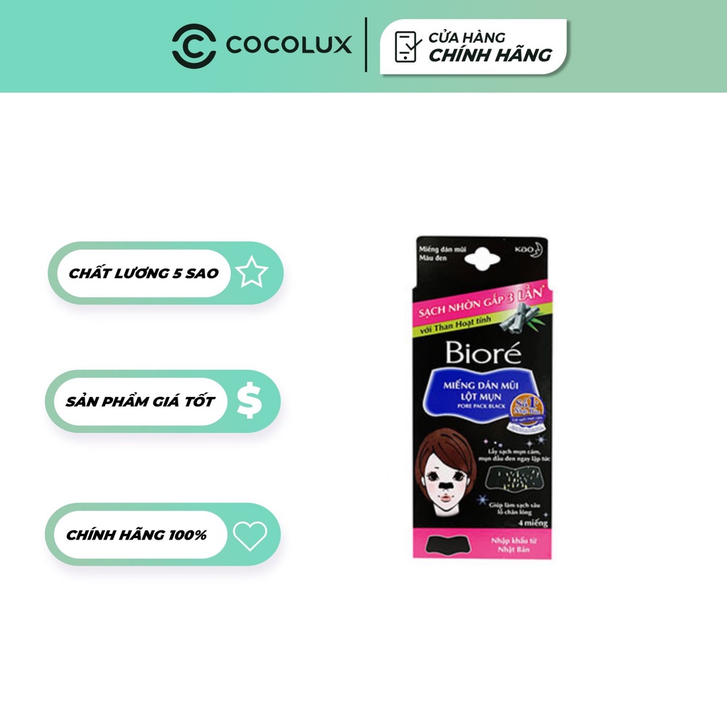 Miếng Dán Mũi Lột Mụn Bioré Pore Pack-[Cocolux]-[Biore]