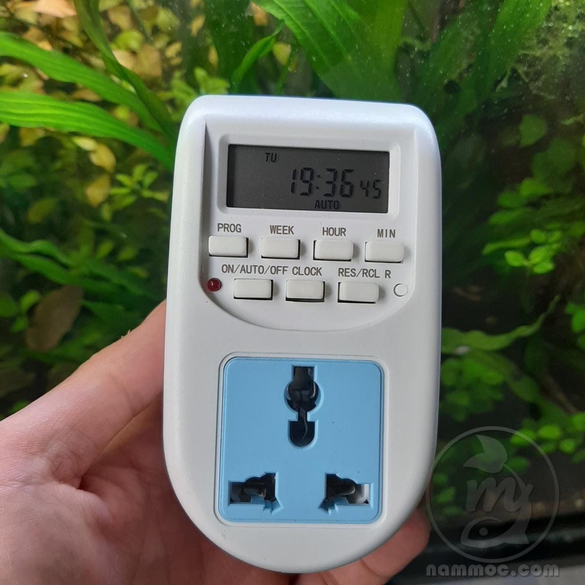[Lấy mã giảm thêm 30%] Hẹn Giờ Điện Tử Cho Bể Cá  Thuỷ Sinh - Timmer 24h