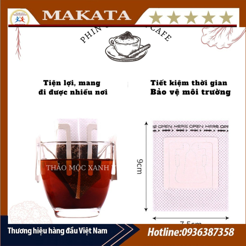 [Unbeatable cheap] Coffee paper dispenser coffee filter bag for travel