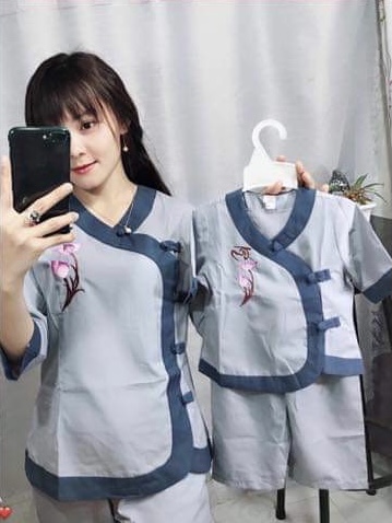 Đồ Lam Nữ Đi Chùa - Tim Phối