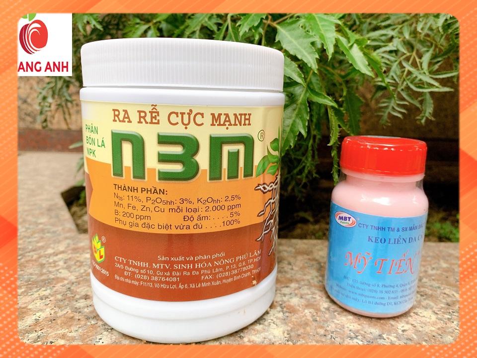 Keo liền da cây Mỹ Tiến 100gr và Kích ra rễ cực mạnh N3M 500gr