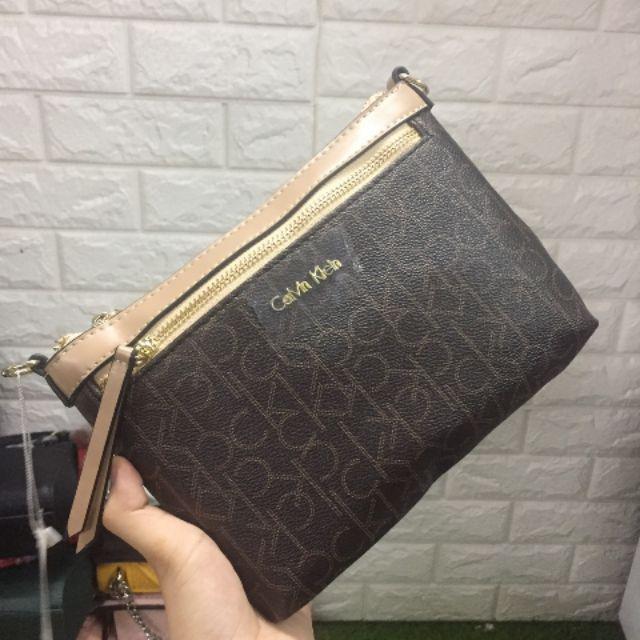 [FREESHIP] TÚI XÁCH NỮ C..K SỌC GIỮA SIZE 22CM