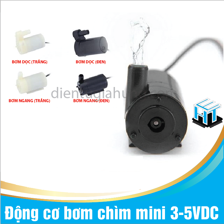 1 Cái Động cơ bơm chìm mini 3-5VDC (Màu ngẫu nhiên)