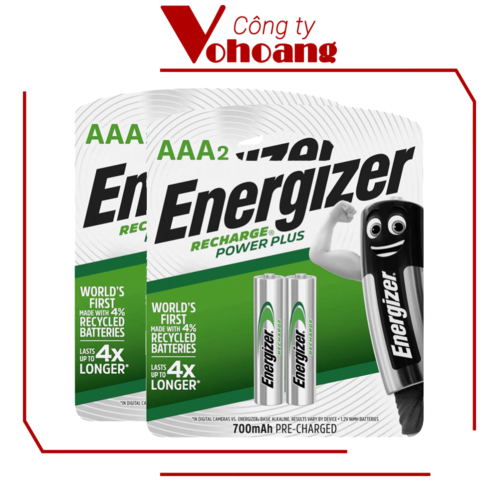 Bộ 4 Pin sạc AAA Energizer Recharge 700mAh