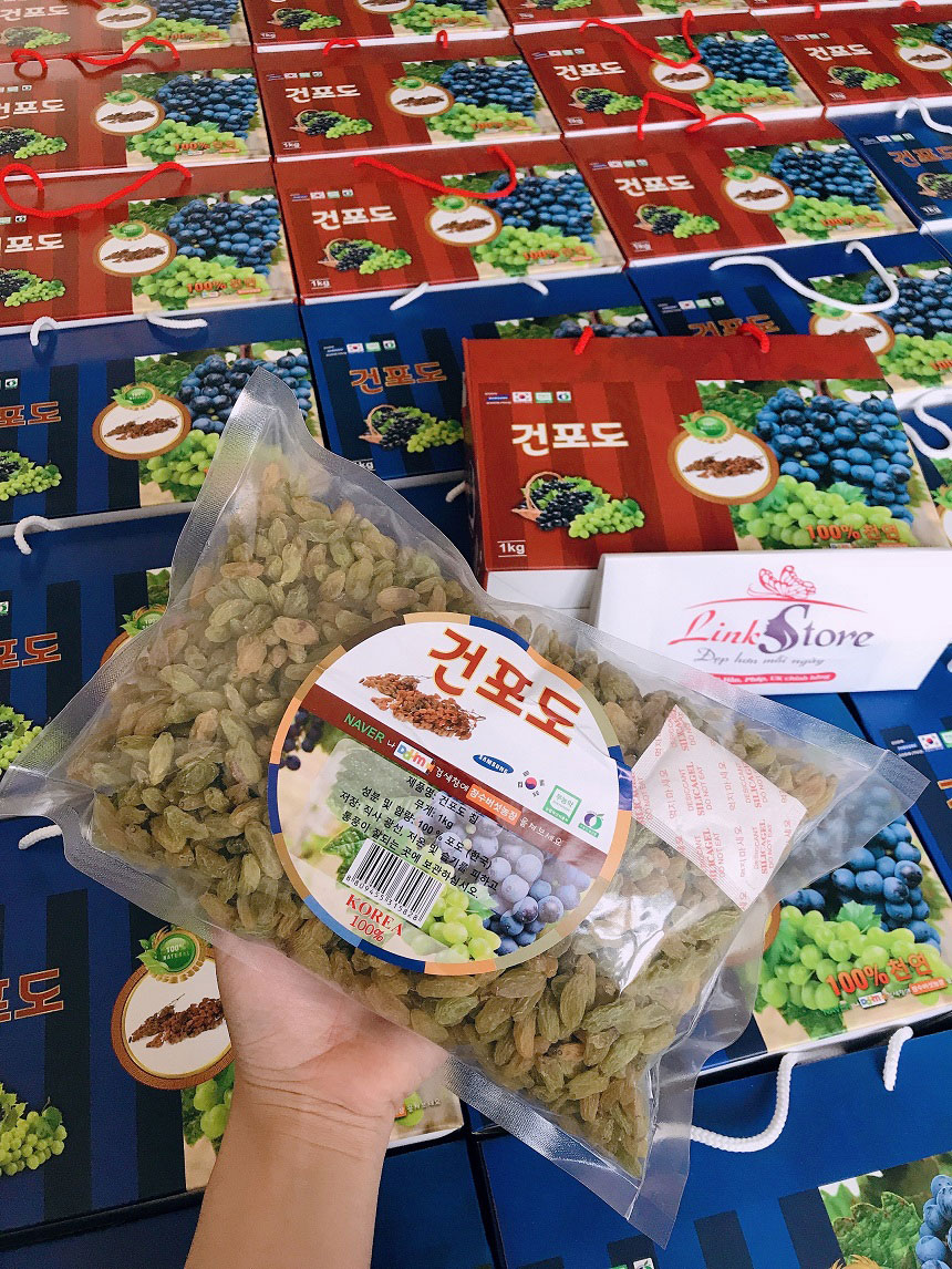Nho Khô Hàn Quốc 1KG (Thượng Hạng)