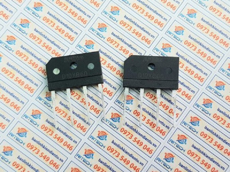 [ Combo 5 chiếc ] D10XB60, D10XB60H Diode cầu 10A/600V
