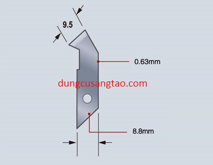 Dao cắt mica, foam, giấy. kiểu 1. RG334