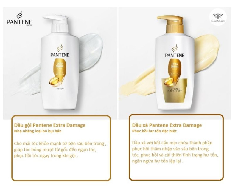 BỘ DẦU GỘI XẢ PANTENE PRO V (GỒM CHAI DẦU GỘI 270ML + DẦU XẢ 270G)