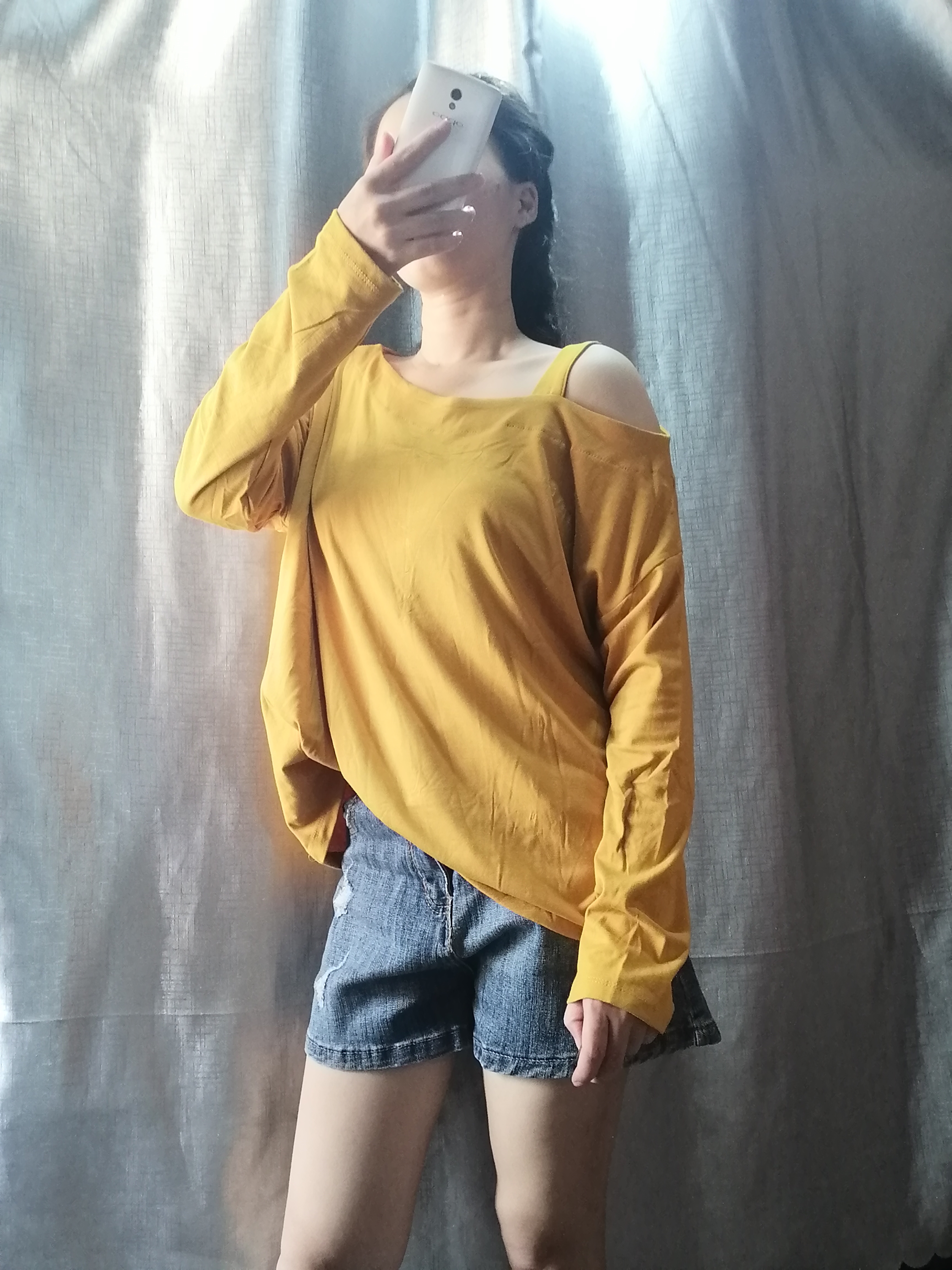 Áo thun nữ kiểu cổ tim, cổ tròn tay bồng m07