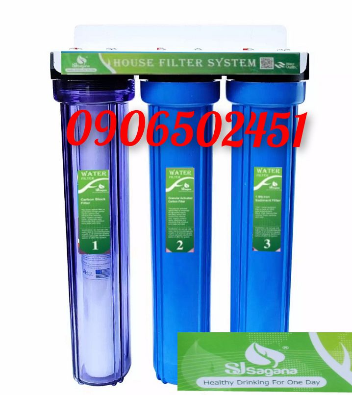 [HCM]Bộ lọc nước sinh hoạt gia đình  3 cấp 20 inch lõi chuẩn !