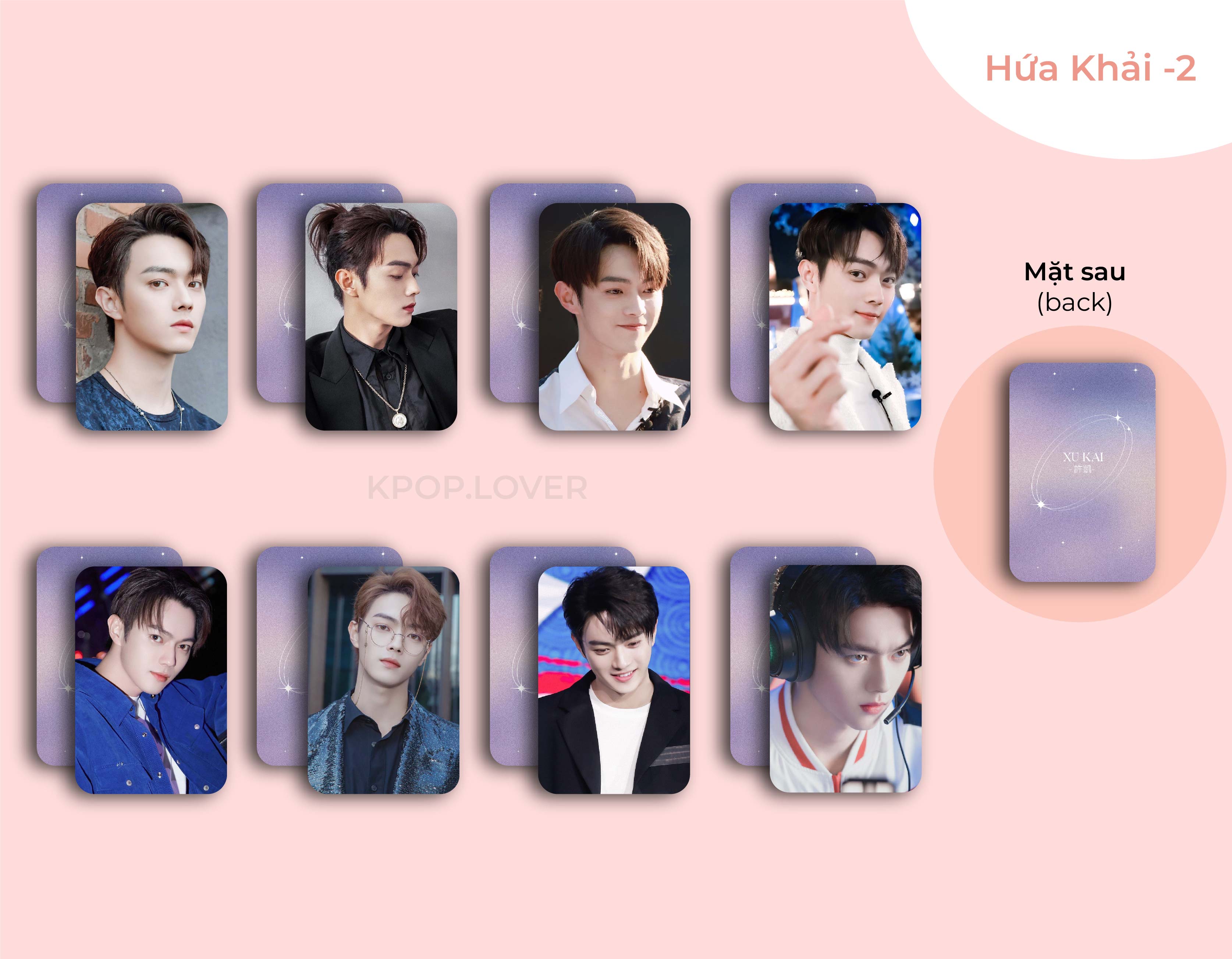 SET 8 CARD BO GÓC HỨA KHẢI