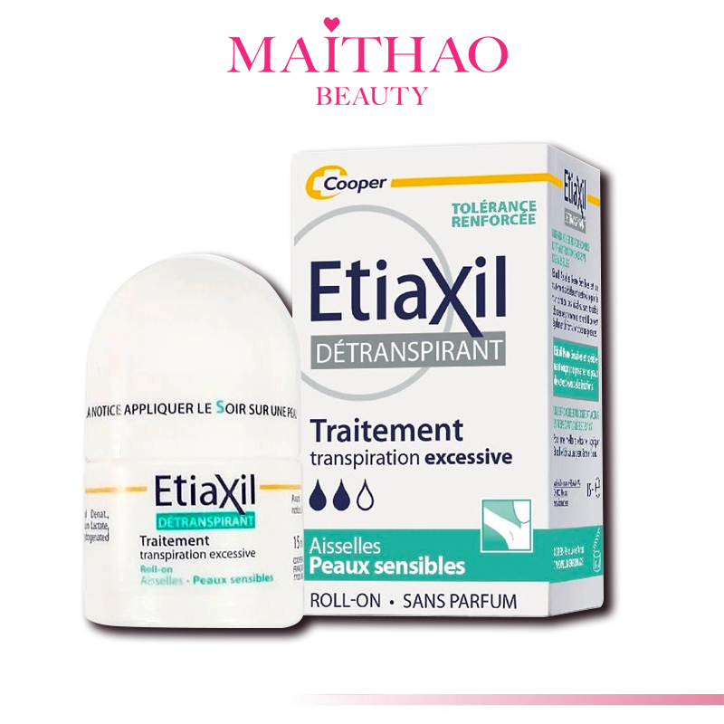 Lăn Khử Mùi EtiaXil Detranspirant Traitement Roll-On 15ml
