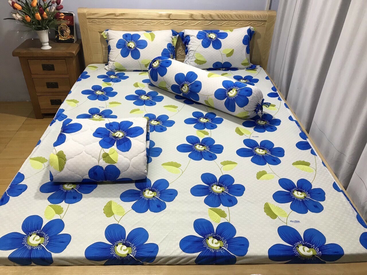 GA THUN HÀN QUỐC 4 MÓN(GA + 1 VỎ GỐI ÔM + 2 VỎ GỐI NẰM)