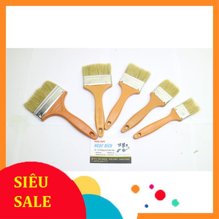 [RẺ VÔ ĐỊCH] Chổi quét sơn vàng đủ cỡ