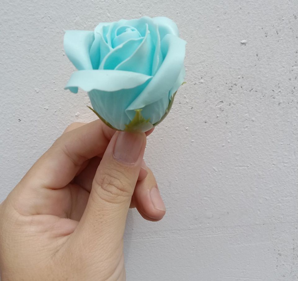 hoa hồng sáp - đầu bông 3 lớp