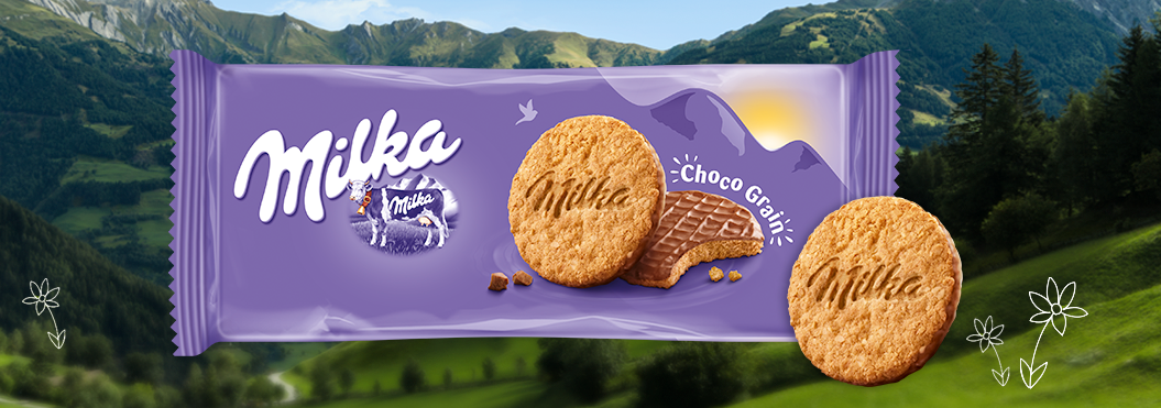 MILKA CHOCO GRAIN - CHOCOLATE COOKIES 168g