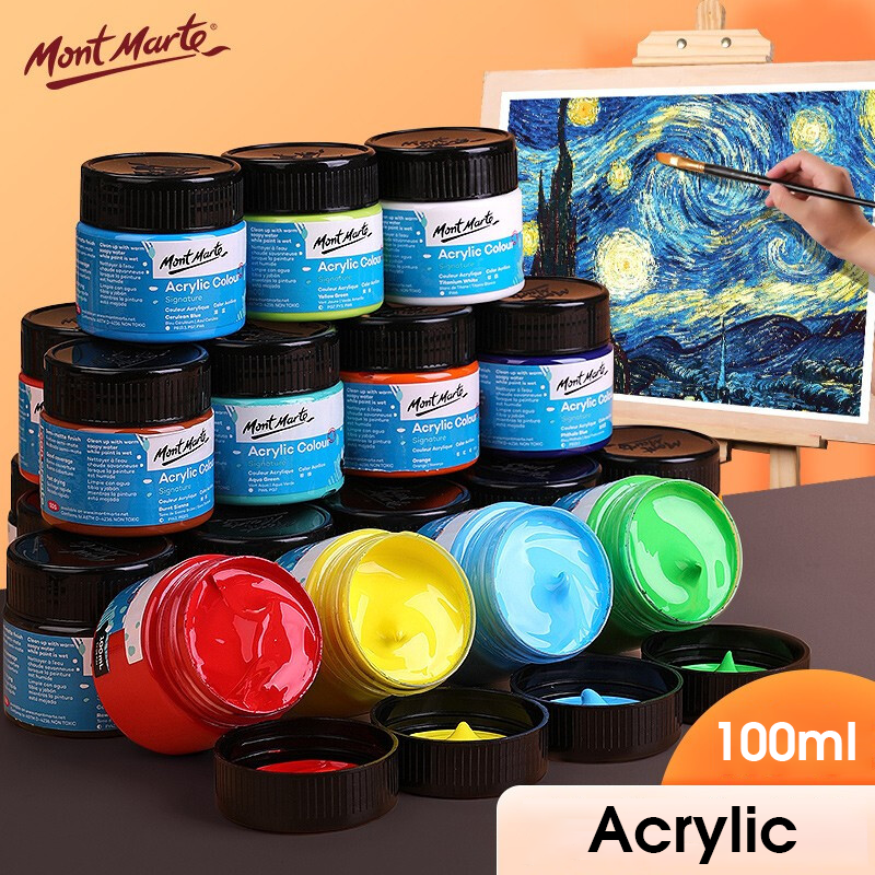 [Giao Hỏa Tốc] Màu Acrylic Mont Marte 100ml Signature