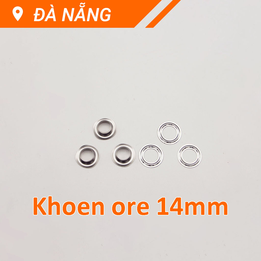 Khoen Ore 14mm Túi 100 Cặp Chuyên Bấm Bạt - Khoen Mắt Cáo Kim Loại Tròn Dập Bạt Quảng Cáo Rèm Cửa Cao Cấp