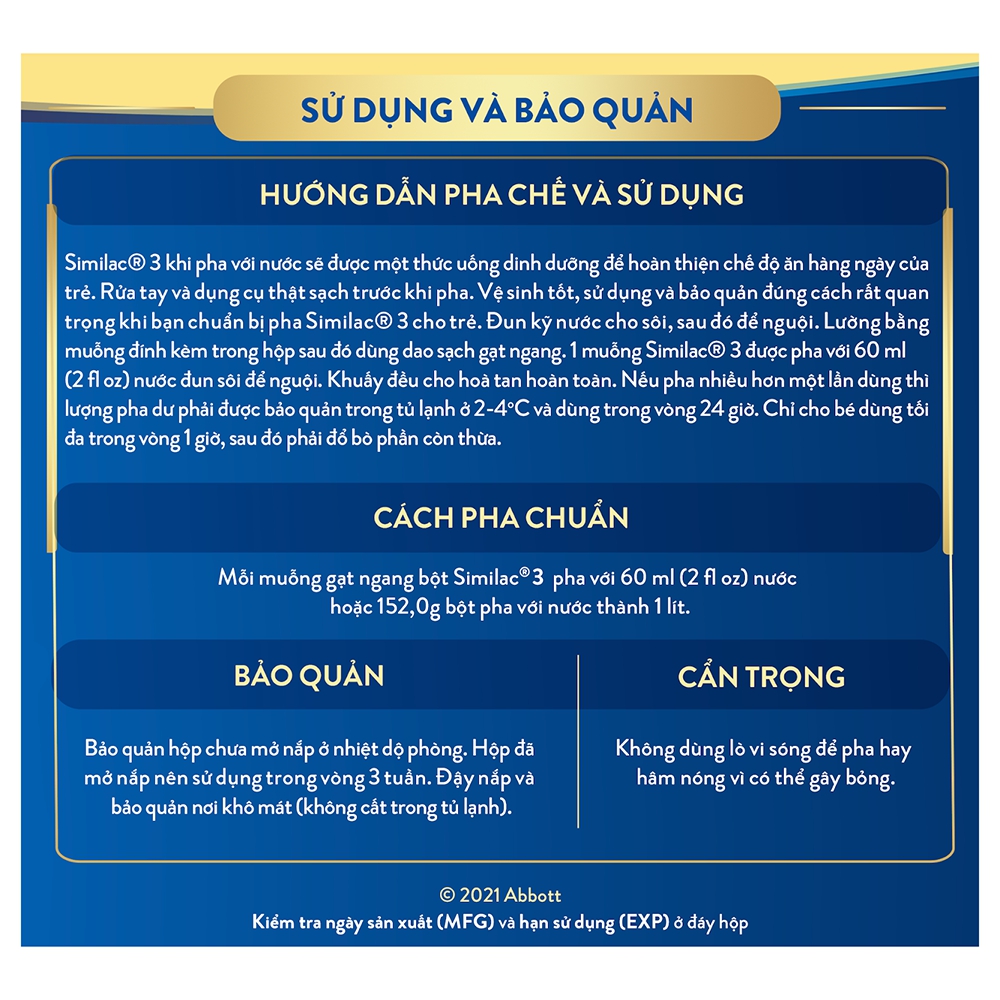 Sữa bột Similac 5G số 3 (900g)