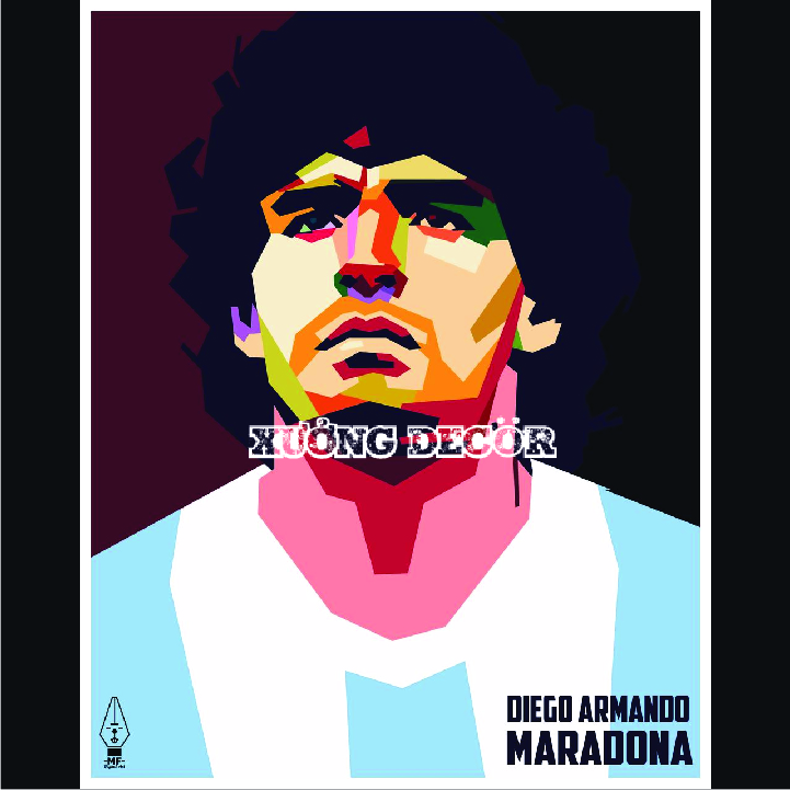 Tranh treo tường Maradona