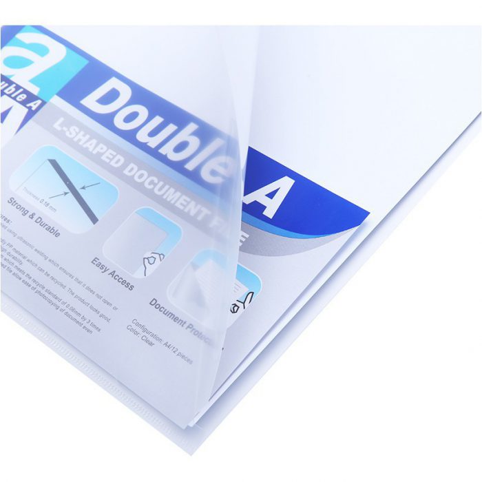 Xấp 12 Cái Bìa Lá Nhựa Double A Khổ A4 Dày 0.18mm Chính Hãng