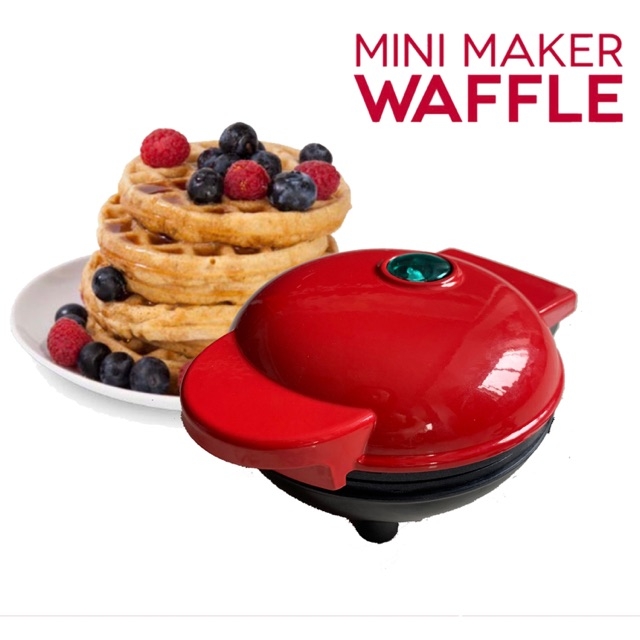 [TẶNG CỌ DẦU SILICONE] Máy làm bánh kẹp Waffle Dash Mini