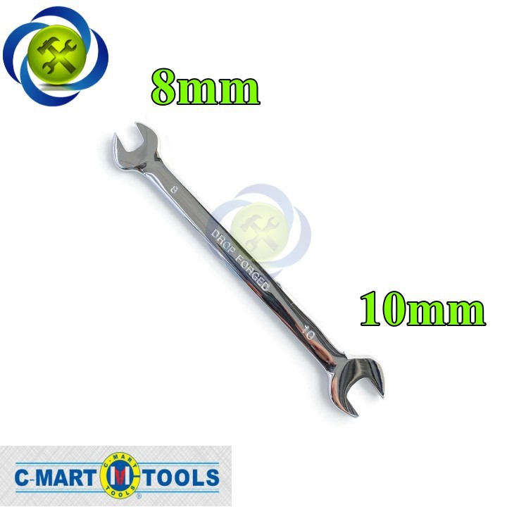 Cờ lê hai đầu miệng 8mm và 10mm c-mart f0301-0810