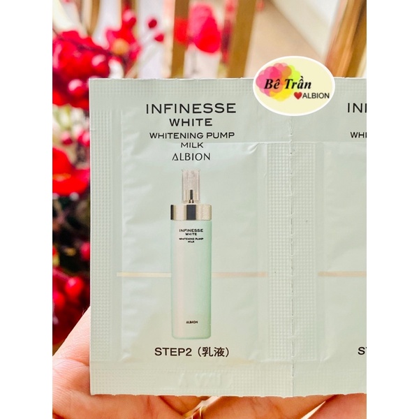 [ALBION] Sữa Xoay trắng da INFINESSE mẫu thử 3g (100% AUTH)
