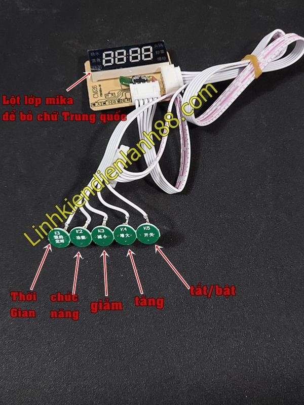 Bo mạch Bếp từ đa năng phím cảm ứng 2100W ( chất lượng mạch tốt)