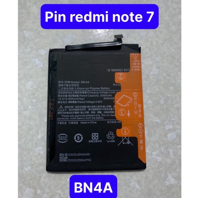 Pin Xiaomi Redmi Note 7 Note 7 Pro BN4A Dung Lượng 3200mAh